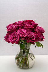 bouquet of roses in a vase