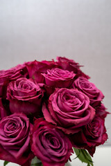 bouquet of blueberry roses