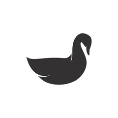 duck logo vector simple illustration