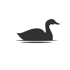 duck logo vector simple illustration