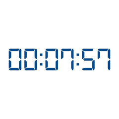Digital clock icon vector design illustration.