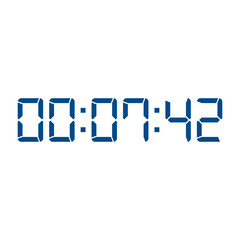 Digital clock icon vector design illustration.