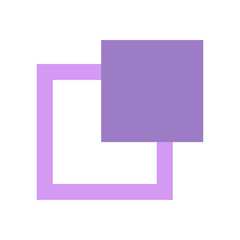 Purple Flat Geometric Memphis 5