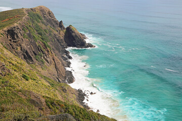 Fototapeta na wymiar Cliffs of Cape Reinga - New Zealand