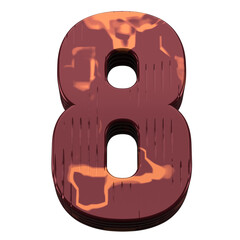 3D Number 8
