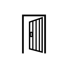Door icon vector logo design template