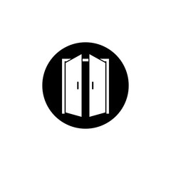 Door icon vector logo design template