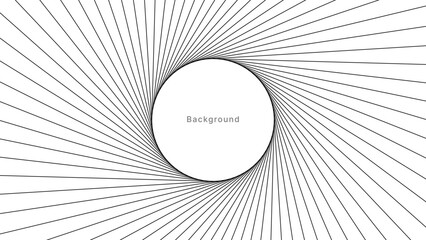 White transform rotates minimalist digital circle line. It can be suitable for ads, covers, banners, posters, wireframes, and related about backgrounds.