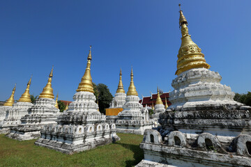 Naklejka premium Buddhist old temple in thailand 