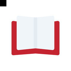 book icon logo flat style vector