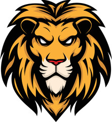 Fototapeta na wymiar illustration vector graphic of lion head mascot good for logo sport ,t-shirt ,logo