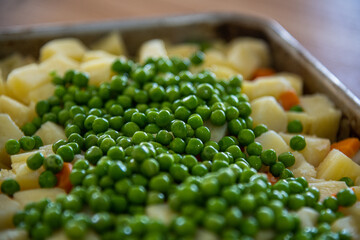 frozen peas in russian salad