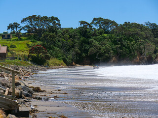 Erosion on the beach