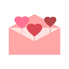 Red and Pink Flat Valentine`s Love Decoration 2