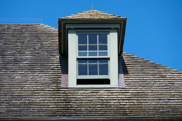 Windows in the old stone store