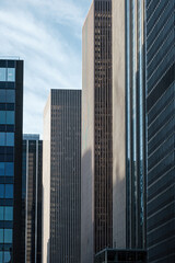 Obraz premium Modern skyscrapers in Manhattan neighborhood - New York City - minimal composition