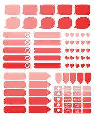 Set of planner stickers. Printable Planner Stickers. Planners and weekly days label. Bullet journal stickers, planner, scrapbook stickers design.