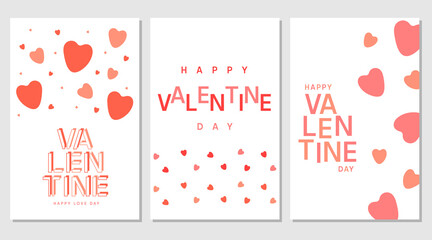 Valentine's day greeting card, posters, banner and more.