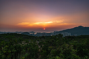 Sunset in Hong Kong - Nam Long Shan