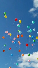 balloons in the sky