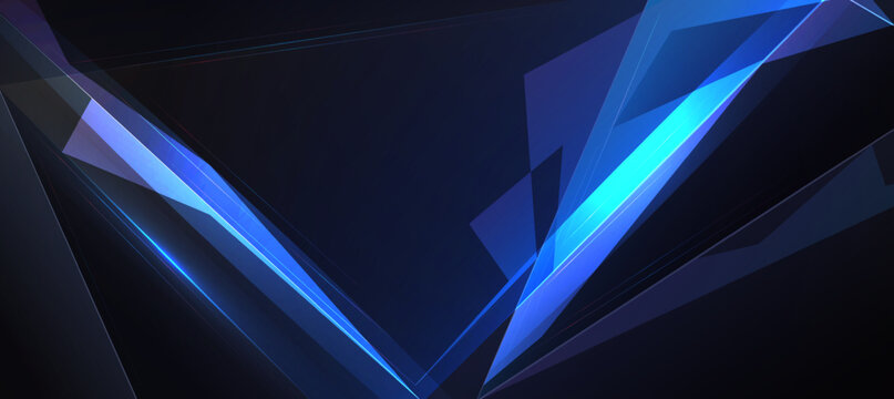 blue tech abstract ,background polygon elegant background and banner business product present and game background © Aneg