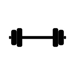 Dumbell icon isolated on white background. Barbell icon simple sign. A trendy and modern symbol for graphic and web design. Dumbbell icon flat vector illustration for logo, web, and template