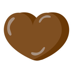 ハート型のチョコレートのイラスト