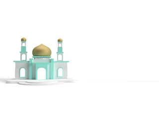 3d rendering of mosque