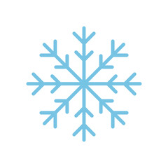 Snowflake vector on white background