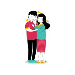 Sweet Romantic Couple Vector Pack 