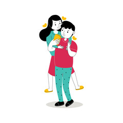 Sweet Romantic Couple Vector Pack 