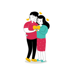 Sweet Romantic Couple Vector Pack 