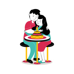 Sweet Romantic Couple Vector Pack 