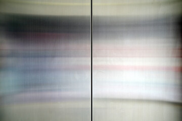 Close up Stainless Steel Elevator Door Background.