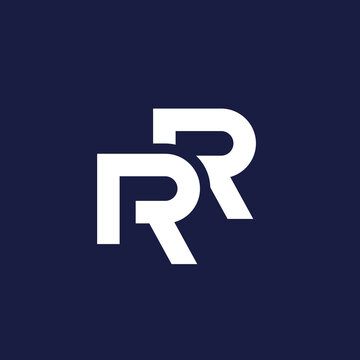RR monogram, letters, logo design