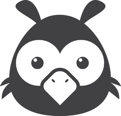 owl illustration in minimal style