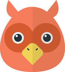 owl illustration in minimal style