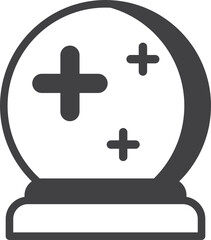 Obraz premium christmas glass ball illustration in minimal style