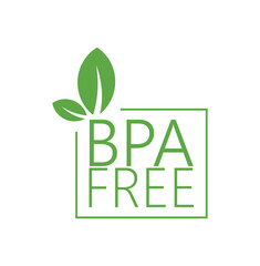 bpa free icon on white background	