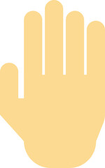 open hand illustration in minimal style