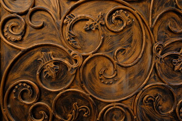 Copper door art work