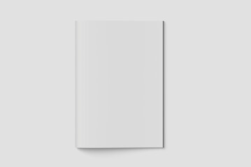 Realistic A4 Cover magazine mockup blank