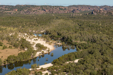Kakadu National Park, Northern Territory, Australia. Aerial view of Arnham land and the east Alligator river. © Grantat