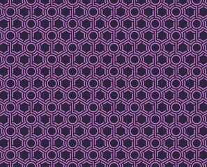 Seamless geometric pattern. Abstract modern endless texture with triangle and circle tiles. Vector background.