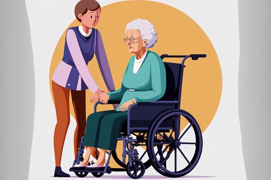 assisting an elderly woman in a wheelchair, as an example. Generative AI