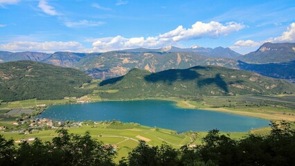 Fototapeta premium Kalterer See in Südtirol, Lago di Caldaro