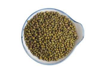 green beans on a white background