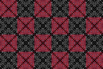 Abstract seamless patterns, geometric patterns, and batik patterns are designed for use in interior, wallpaper, fabric, curtain, carpet, clothing, Batik, satin, background, and Embroidery style.