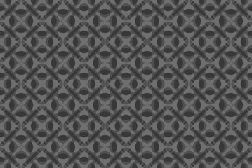 Abstract seamless patterns, geometric patterns, and batik patterns are designed for use in interior, wallpaper, fabric, curtain, carpet, clothing, Batik, satin, background, and Embroidery style.