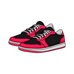 Shoes Sneaker Footwear Vector And Illustration